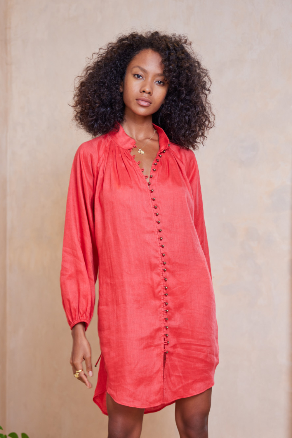 Isadora Lorena Shirt Dress Watermelon Tigerlily USA