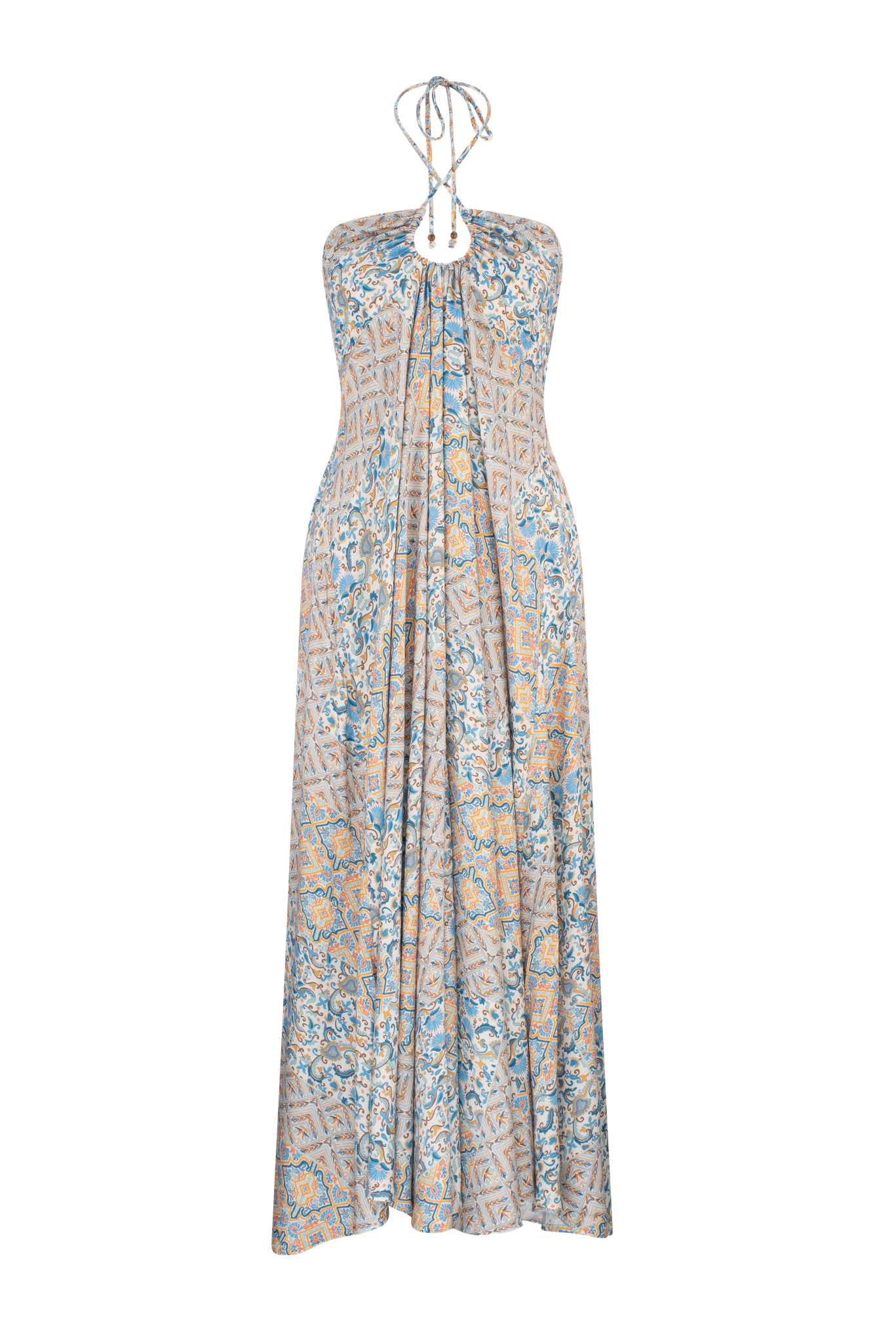 Azalia Trinity Maxi Dress - Cobalt Ornate