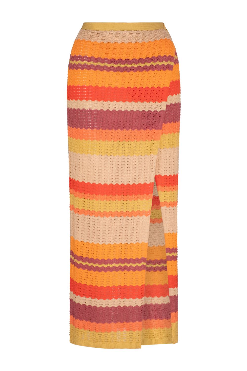 Leilani Mila Midi Skirt - Sunset Stripe