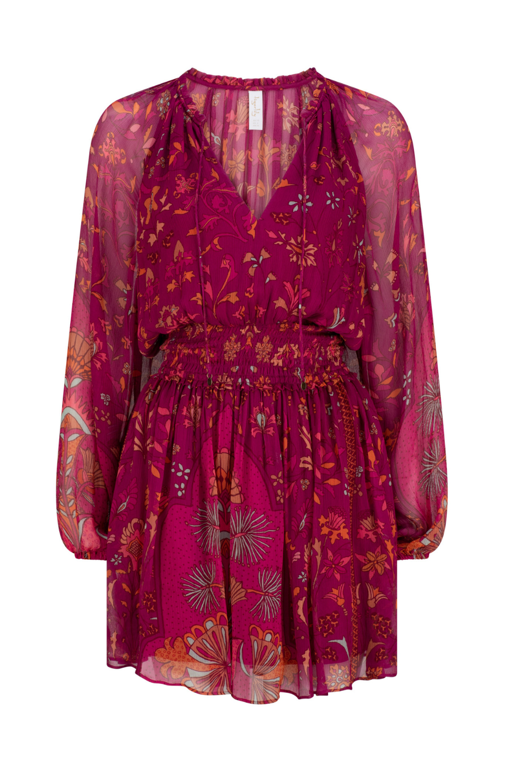 Alexandria Priya Mini Dress - Raspberry