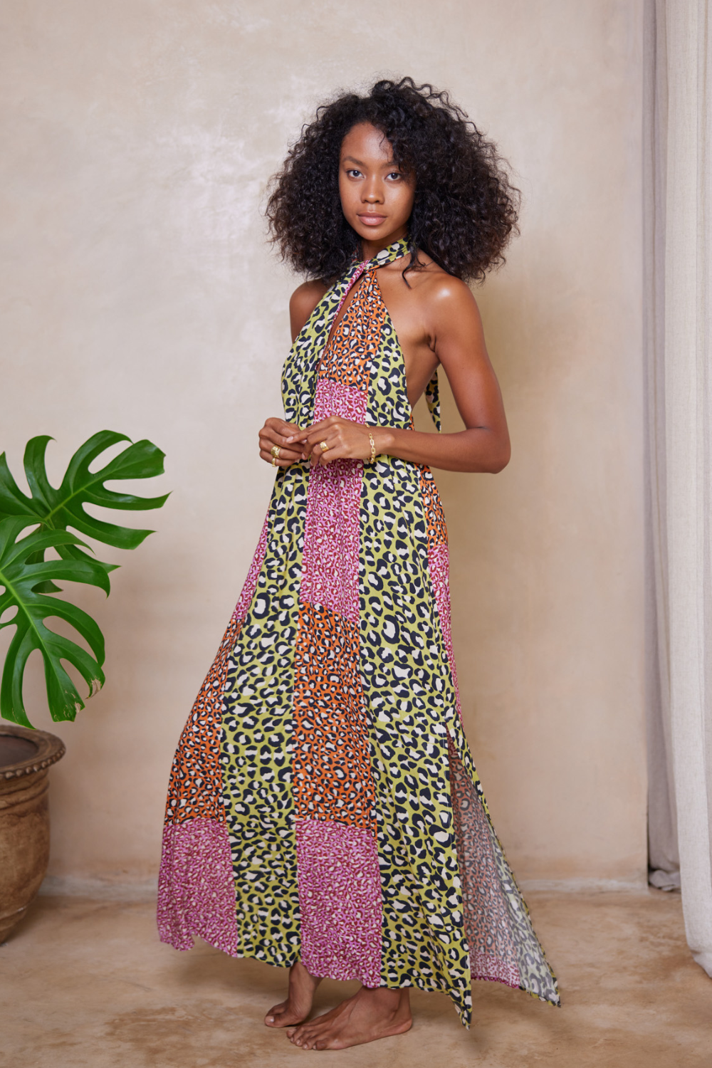 Phaedra Tilly Maxi Dress - Desert Wattle