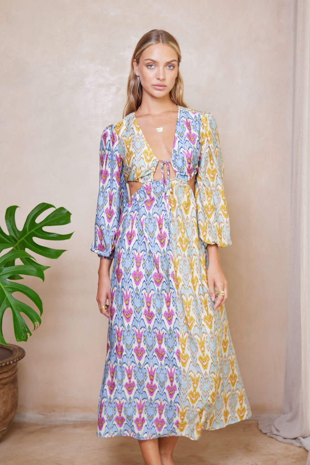 Alita Greta Maxi Dress - Aquarius Patchwork – Tigerlily USA