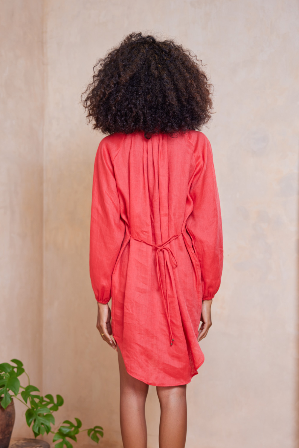 Isadora Lorena Shirt Dress - Watermelon