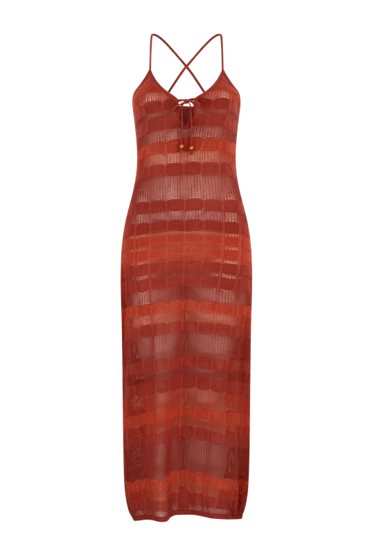 Elisenda Ashanti Maxi Dress - Terracotta