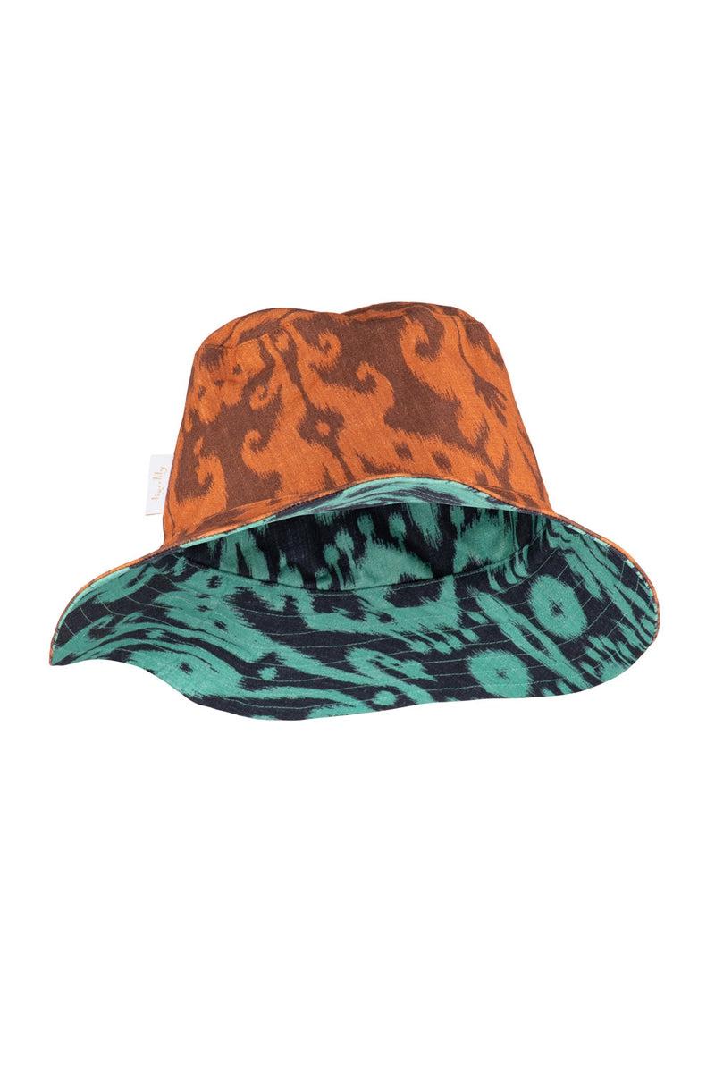 Kiriana Ollie Reversible Bucket Hat - Juniper/Pumpkin Spice